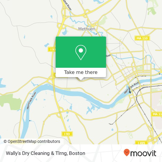 Wally's Dry Cleaning & Tlrng map