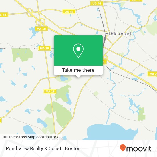 Pond View Realty & Constr map