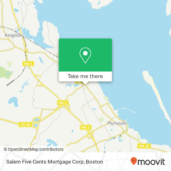 Mapa de Salem Five Cents Mortgage Corp