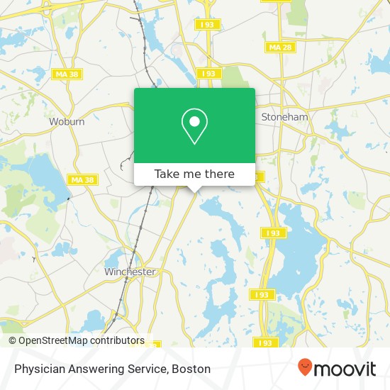 Physician Answering Service map