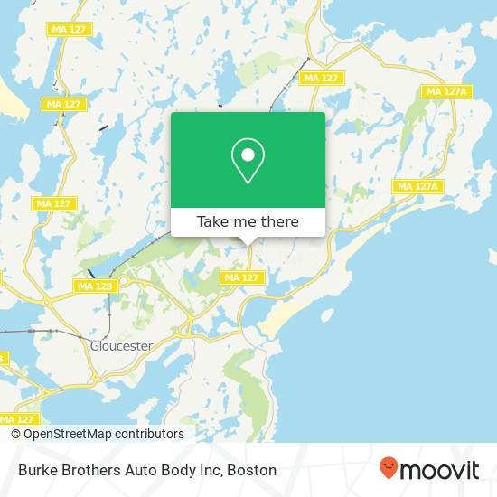 Mapa de Burke Brothers Auto Body Inc