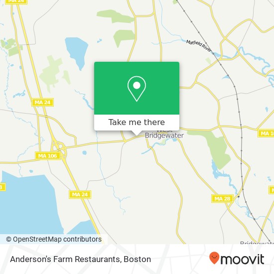 Mapa de Anderson's Farm Restaurants