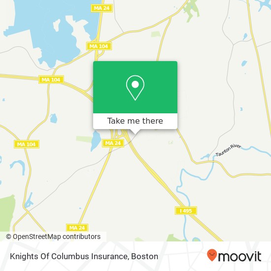 Knights Of Columbus Insurance map