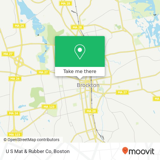 U S Mat & Rubber Co map