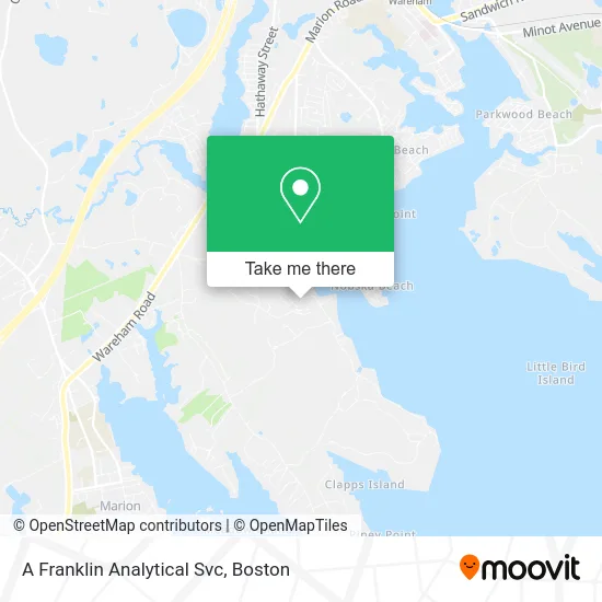 A Franklin Analytical Svc map