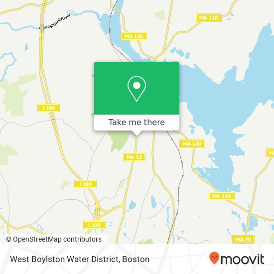 Mapa de West Boylston Water District