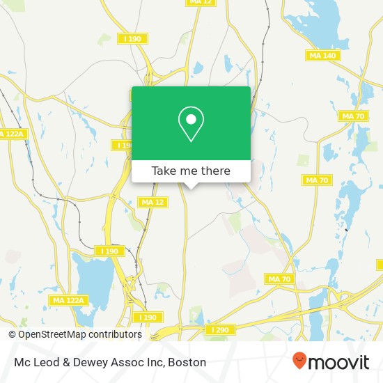 Mc Leod & Dewey Assoc Inc map
