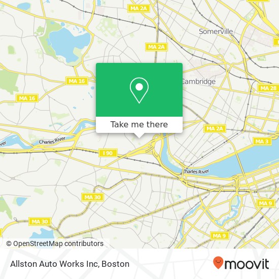 Allston Auto Works Inc map