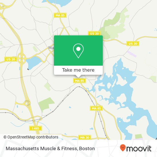 Mapa de Massachusetts Muscle & Fitness