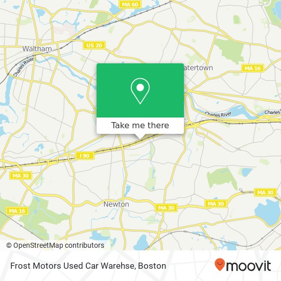Frost Motors Used Car Warehse map