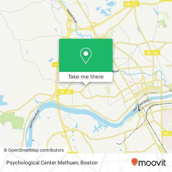 Psychological Center Methuen map