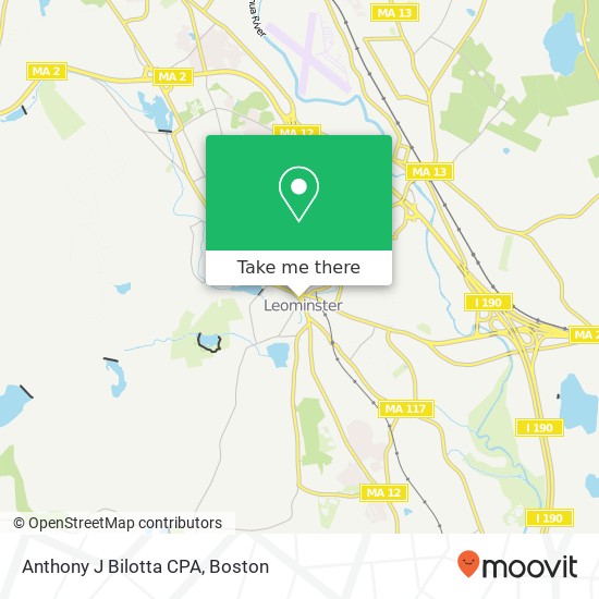 Anthony J Bilotta CPA map