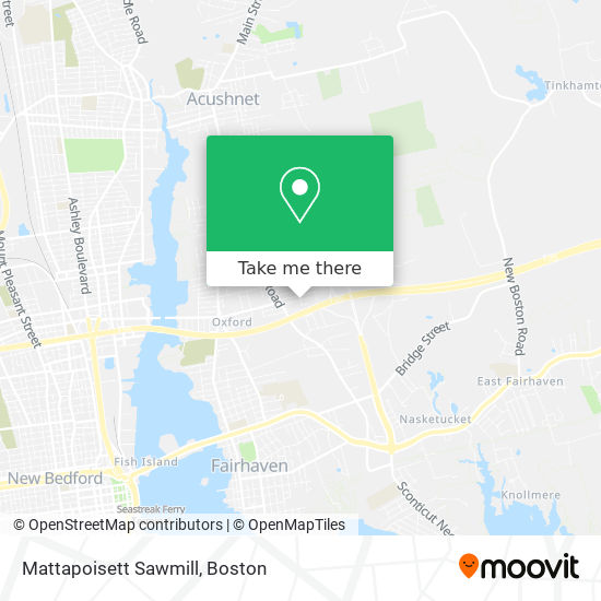 Mattapoisett Sawmill map