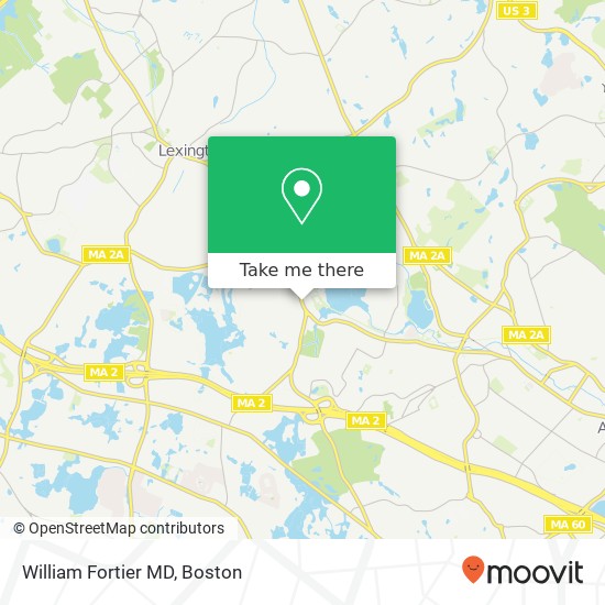 William Fortier MD map