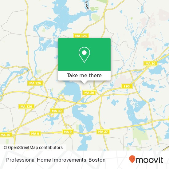 Professional Home Improvements map