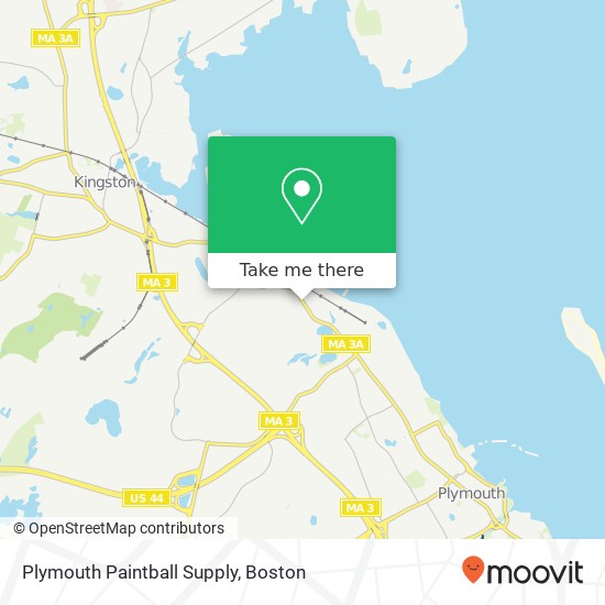 Mapa de Plymouth Paintball Supply