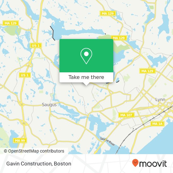 Mapa de Gavin Construction