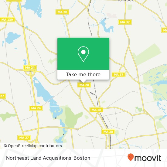 Northeast Land Acquisitions map