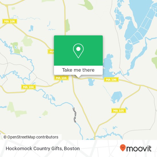 Mapa de Hockomock Country Gifts