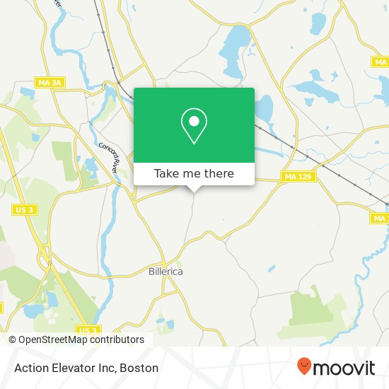 Action Elevator Inc map