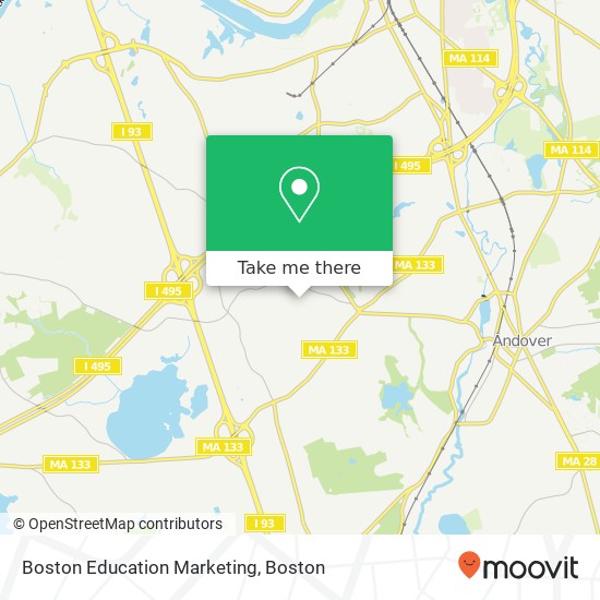 Mapa de Boston Education Marketing