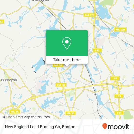 Mapa de New England Lead Burning Co