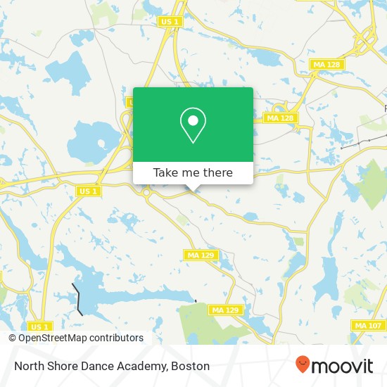 Mapa de North Shore Dance Academy