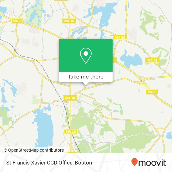 Mapa de St Francis Xavier CCD Office