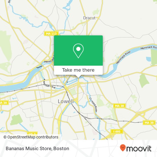 Bananas Music Store map