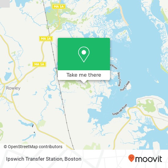 Ipswich Transfer Station map