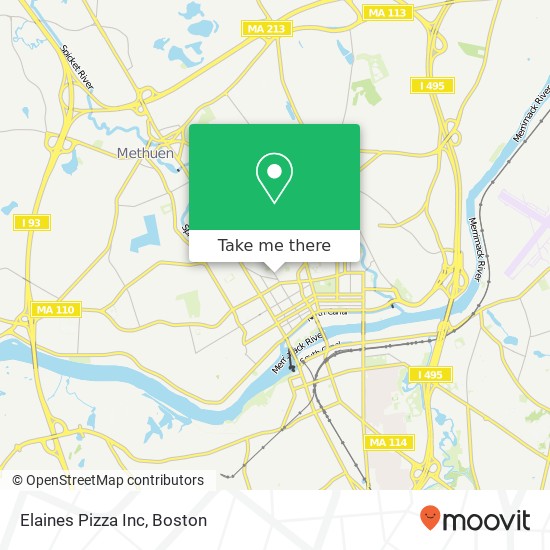 Mapa de Elaines Pizza Inc