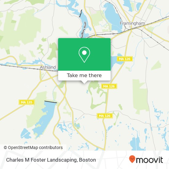 Charles M Foster Landscaping map