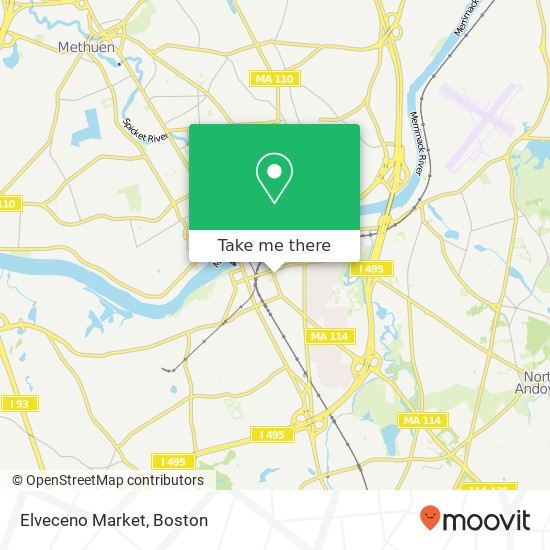 Mapa de Elveceno Market