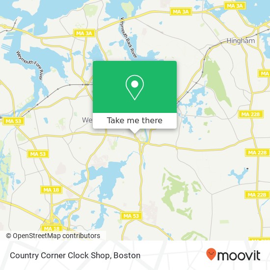 Mapa de Country Corner Clock Shop