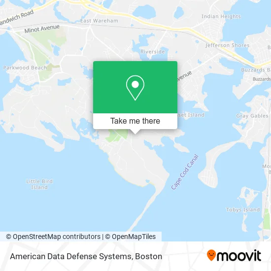 American Data Defense Systems map