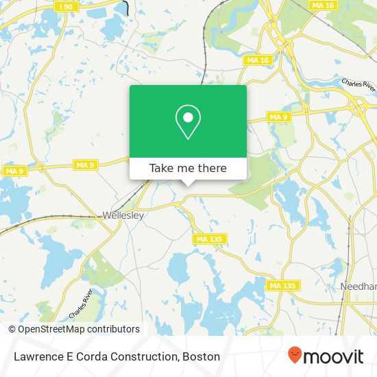 Mapa de Lawrence E Corda Construction