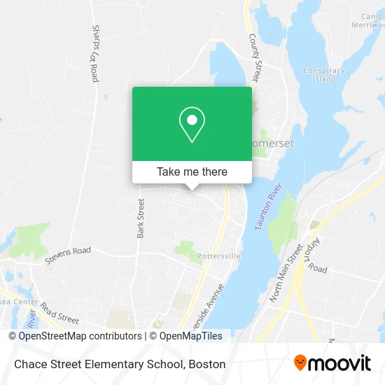 Chace Street Elementary School map