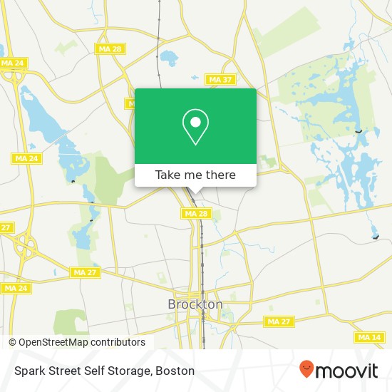 Spark Street Self Storage map