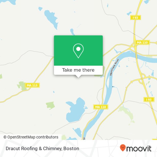 Dracut Roofing & Chimney map