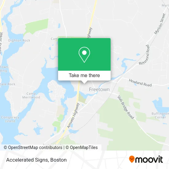 Accelerated Signs map
