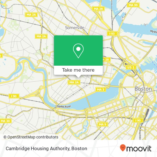 Mapa de Cambridge Housing Authority