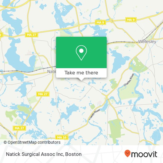 Mapa de Natick Surgical Assoc Inc