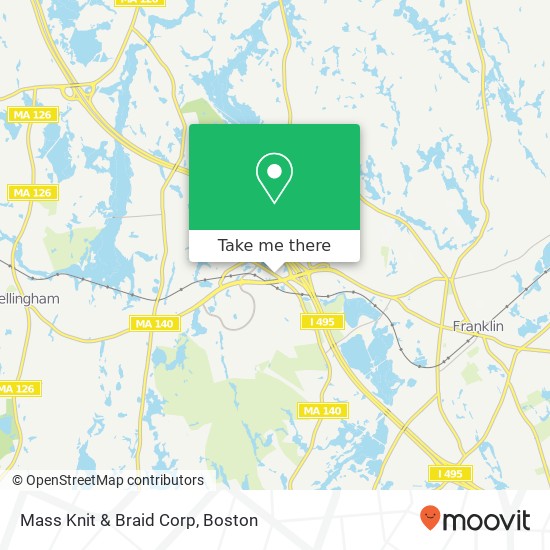 Mapa de Mass Knit & Braid Corp