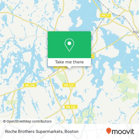 Roche Brothers Supermarkets map