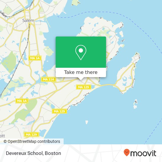 Mapa de Devereux School