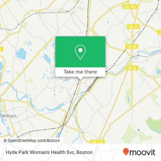 Hyde Park Woman's Health Svc map