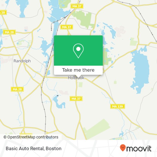 Basic Auto Rental map