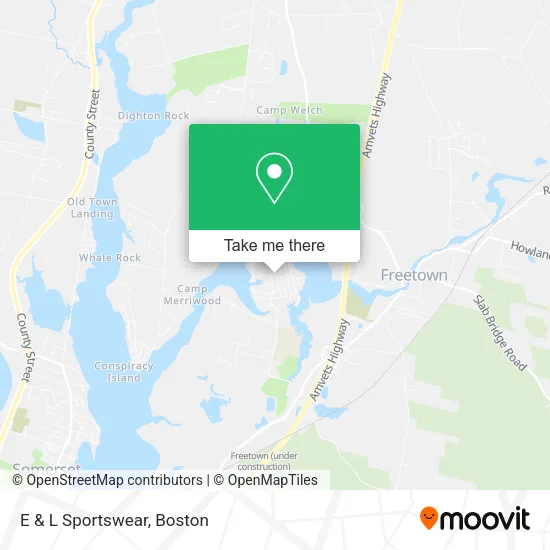 E & L Sportswear map