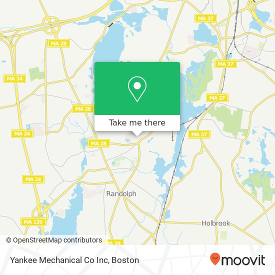 Mapa de Yankee Mechanical Co Inc