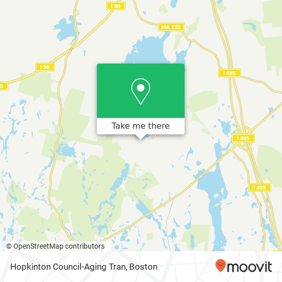 Mapa de Hopkinton Council-Aging Tran